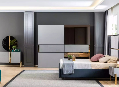 Elegant bedroom furniture Modern designs in warm dark tones